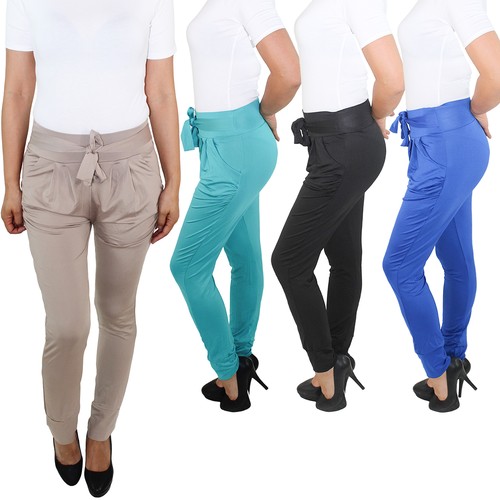 Damen chino baggy - baggy, hüfthose