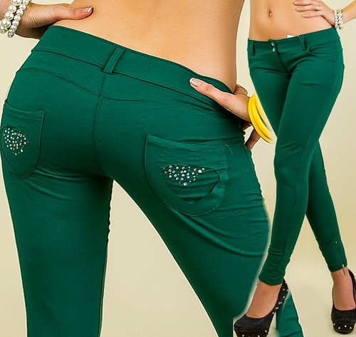 Damen stretch hüft hose stoff - damen,