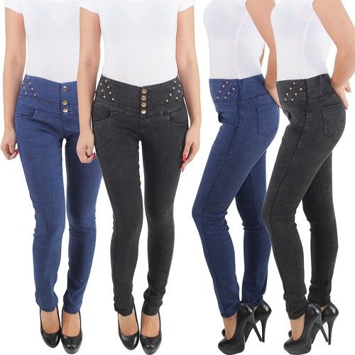 Damen skinny röhren jeggings - skinny,
